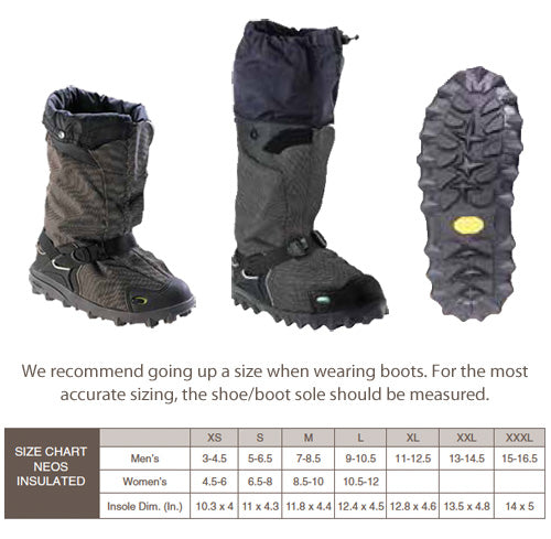 Insulated NEOS Navigator 5 Overshoes with Expandable Gaiter